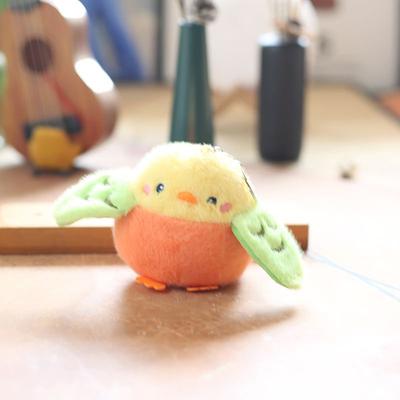 1Pc Penguin Parrot Keyrings Cartoon Birds Plush Pendant Keychain Anime Cute Girl Kawaii Room Decoration Holiday Gifts Toys