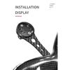 BUCKLOS Bike Computer Mount Carbon Fiber Ultralight Bicycle Speedometer Bracket for Gramin Road Cycling GPS Holder for Bryton