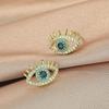 Kinitia Fashion Simple Laser Carved Stainless Steel Jewelry Even Eye Earrings Personalized Commemorative Gift Jewelry