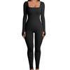 Tuta Slimming a Coste con Scollo Quadrato - Moda Donna Autunno/Inverno 2025