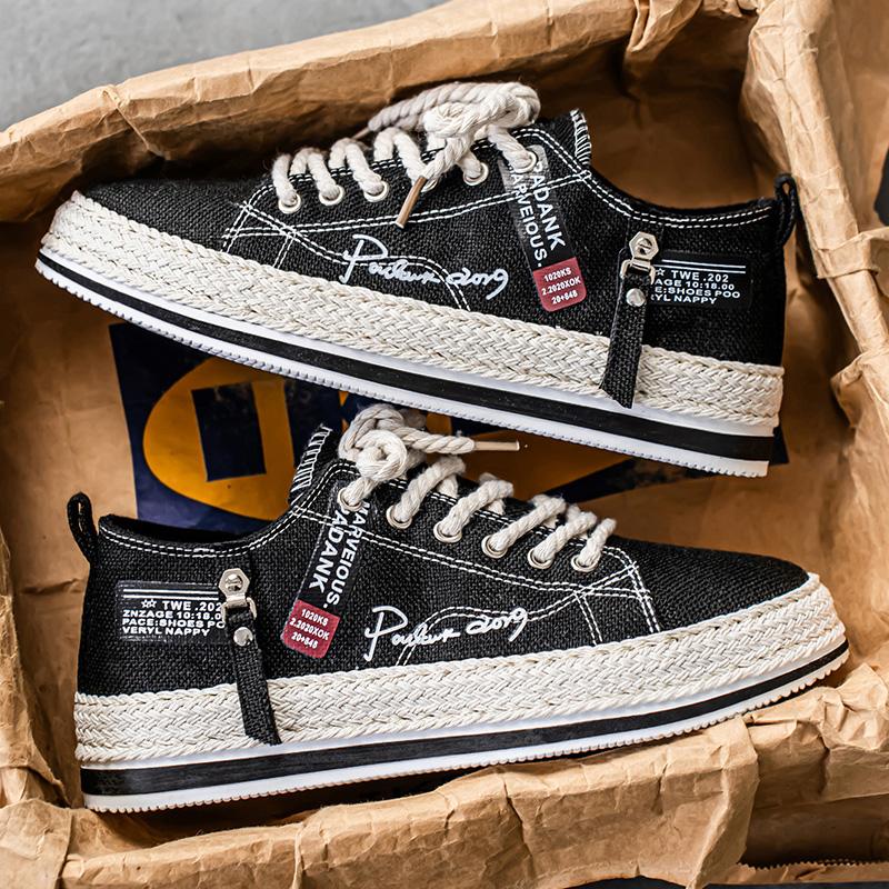 Heiße Trendige Segeltuchschuhe Herren Marke Flache Schuhe Mokassins Atmungsaktive Lässige Laufschuhe Für Herren Leichte Studenten Skateboard Schuhe