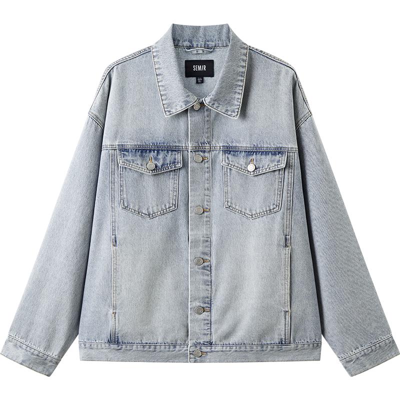 Semir Men's Retro Loose Fit Denim Jacket