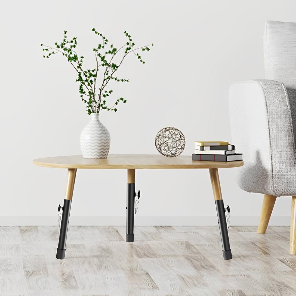 4PCS Table Folding Support Leg Adjustable Furniture Leg Metal Bed Leg Coffee Table Leg Sofa Legs Invisible Feet Replacement Foot