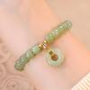 Ping An Women's Double Happiness Buckle Bracelet - Chinese Style, Retro, Elegant, Light Luxury Jewelry.