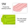 Cute Pig Kitchen Gadget Silicone Pot Lid Holder, Shaped, Non Slip Heat Resistant Mat Oil Stain Isolation Pad with Drain Grooves, Multifunctional