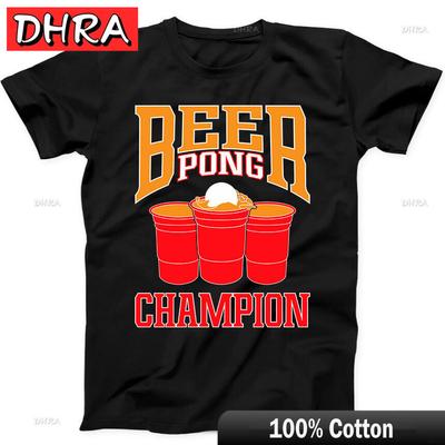 Beer Pong Champion Pub Best Seller Funny Gift Black Tee T Shirt Design for Girl Unisex Tee Classic Punk Loose Funny Graphic Soft