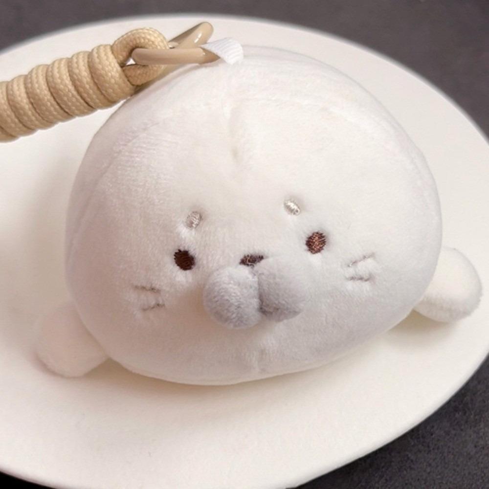 Ice Cream Seal Keychain Sakura Toast Seal Keyring Kawaii Sea Dog Pendant  Hanging Decoration