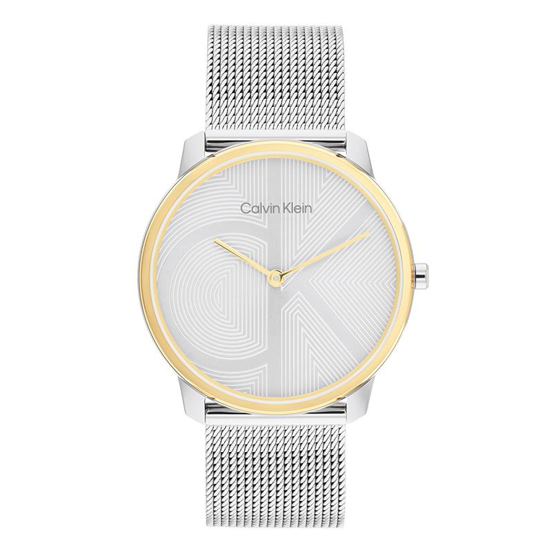Calvin Klein Quartz Watch Steel Bracelet 40Mm Silver Dial 30M Water Resistant Unisex watches 25300014 Silver