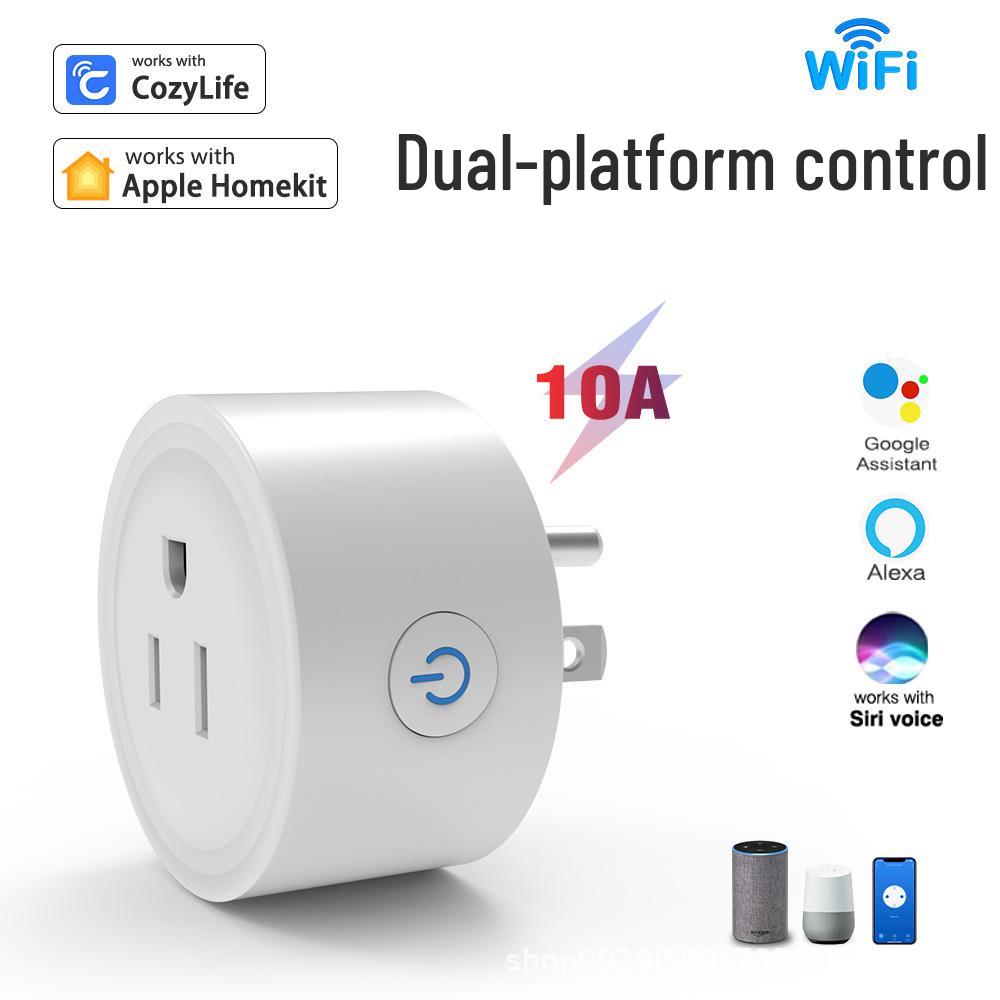 HomeKit WiFi Smart Socket with Alexa Voice Control and Remote Timing, Available in 10A & 16A US Standard