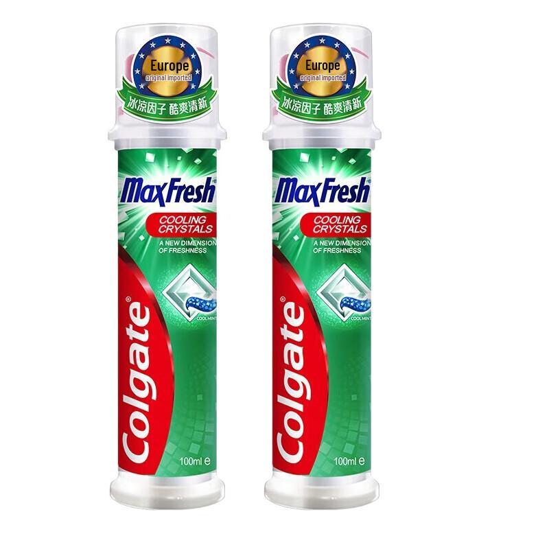 Colgate Cool Refreshing Upright Toothpaste, 2 x 100ml Family Pack