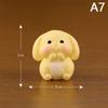 Figurine Miniature Cute Rabbit Micro Landscape Resin Ornaments For Home Decoration Kawaii Animal Bunny Room Desk Decor Gift