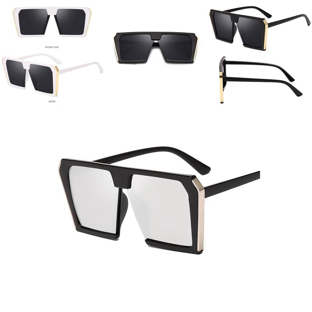 Fashion Big Oversized Square Eyeglasses Sunglasses Outdoor Shades Uv400 Eyewear