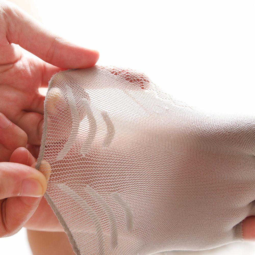Invisible Thin Mesh Women Summer Half Palm Socks Open Toe Socks Sock Slippers Cotton