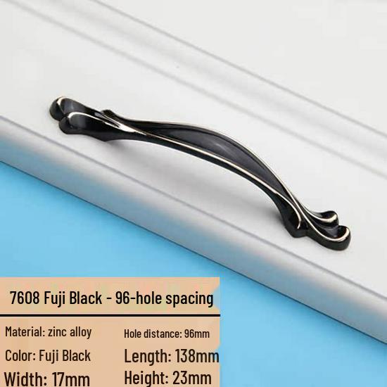 Modern European Black Handle for Cabinets and Wardrobes