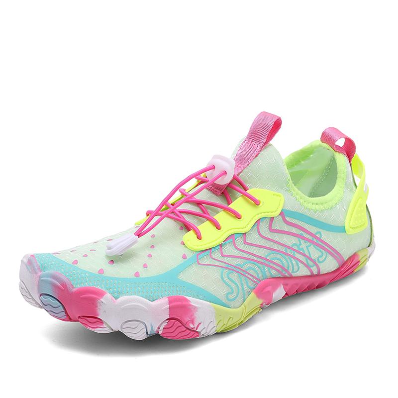

Women Men Aqua Shoes Summer Upstream Wading Shoes Water Sports Sneakers Unisex Five Fingers Swimming Surfing Footwear 35