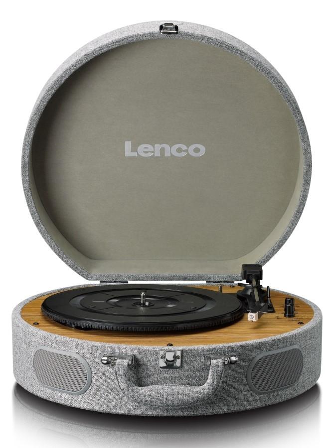 LENCO LS-66GY - Turntable with Speakers and AT-3600 Cartridge, Lenco