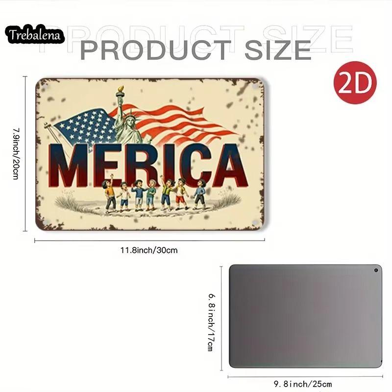 Vintage Metal Wall Sign Decorative Art Plaque 20x30cm