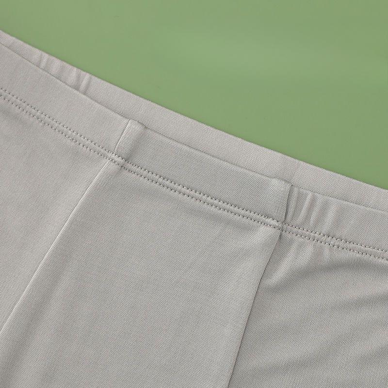 Herren Nahtlose Mid-Rise Unterwäsche Sommer Dünn Schlicht Locker Übergröße Premium Dreiecksshorts für Mittelalte