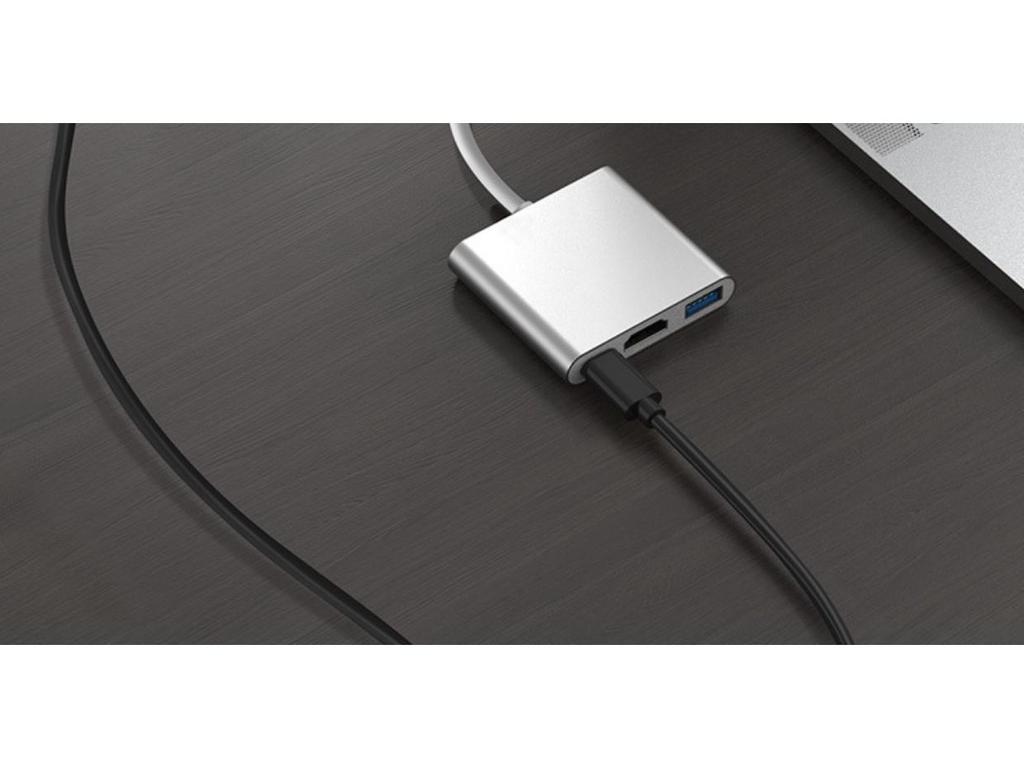 Type-C To HDMI 3-in-1 Expansion Dock for TV and Projector