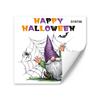 Halloween Window Sticker Removable Static Cling Sticker Cartoon Animal Dwarf