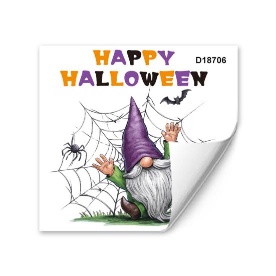 Halloween Window Sticker Removable Static Cling Sticker Cartoon Animal Dwarf