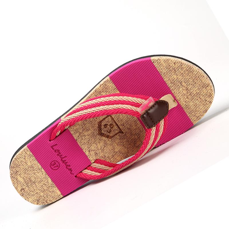 Korean Style Women's Trendy Beach Flip Flops: Fashionable Flat Sandals for New Couples