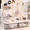 Desktop Hole Board Display Stand Storage Box Organizer Hook Drawer Type Cosmetics Storage Rack Multifunct Office Desk Pen Holder