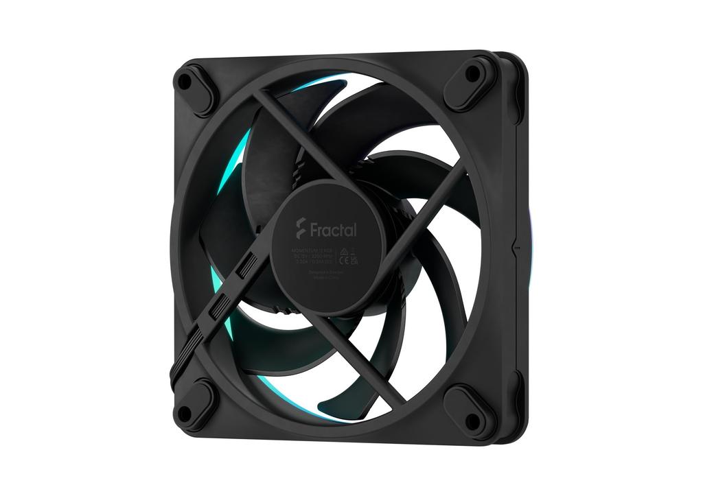 Fractal Design Momentum 12 RGB Black 120mm PC Case Fan FN2095 FD-F-MR1-1201