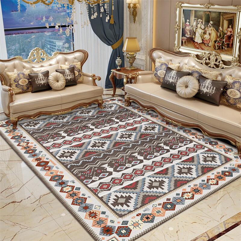 Artistic Retro Carpet for Home Bedroom Living Room Sofa Coffee Table Mat