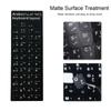 Non-slip Arabic English Keyboard Stickers Spanish Alphabet Layout Russian Letter