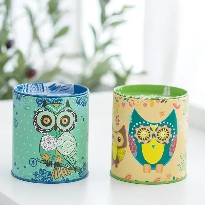 1Pcs Brand New Metal Piggy Bank Coin Box Jewelry Storage Mini Tin Gift Cute Organizer Savings Home Accessories Living Decoration