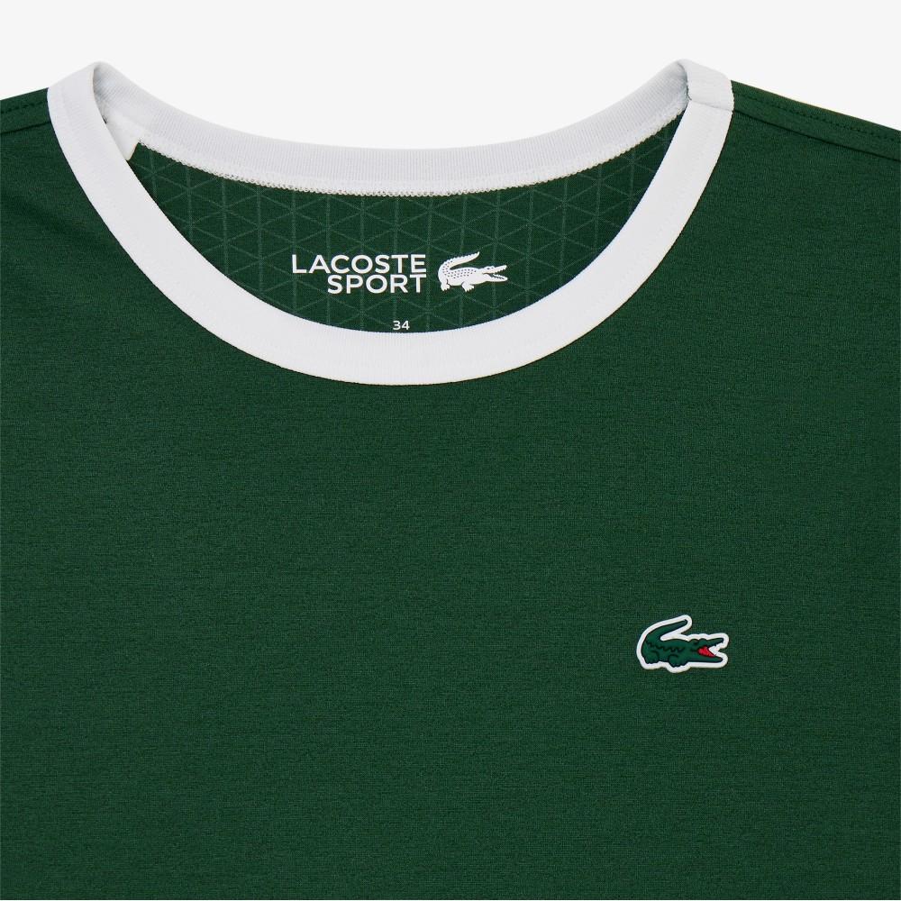 [Lacoste] Women's Cooling Print Short-Sleeve T-Shirt TF678E-56G132