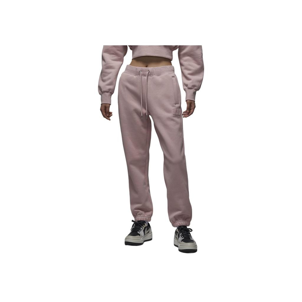 Jordan Flight Fleece Casual Comfortable Loose Soft Fleece Knit Sports Pants Women Pants Oxford-Pink FV7060-601