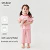 OUMIXIONG Girls' Lightweight Summer Pajama Set