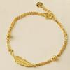 Golden Feather Fashionable Light Luxury Feather Bracelet - Simple Hand Jewelry