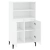 VidaXL Highboard Hochglanz-Weiß 60x36x110 cm Holzwerkstoff