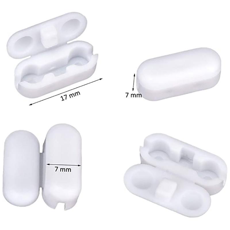10Pcs/Lot White Roller Blinds Pull Cord Connector Curtain Chain Connector For Vertical Blinds Joiners Spare Tool Replacement