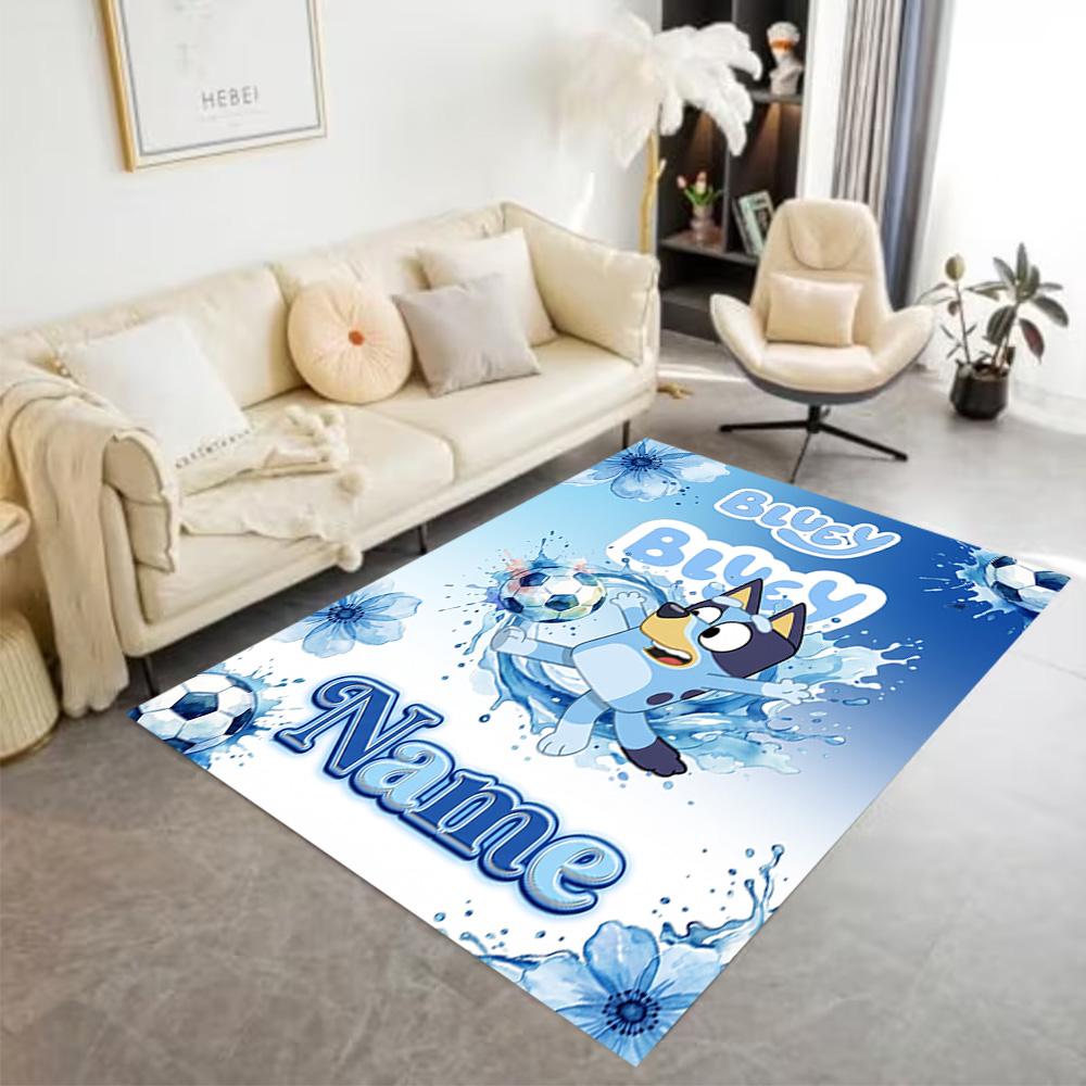 Soccer Fun Friends Personalized Name Floor Mat Design for Hallway Decorate room Outdoor Study room Anti-slip Rug Office home decor Gift for Festivals