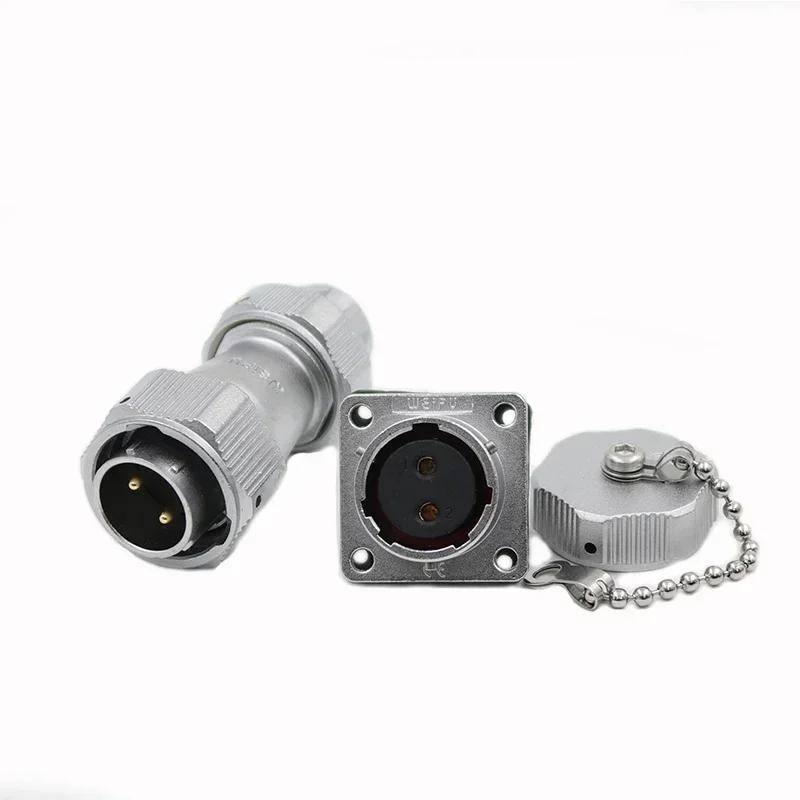 WEIPU WY20 TE/Z M20 Waterproof Connector 2 3 4 5 6 7 9 12 Pin Industrial Plug Socket Solar LED Auto Car Electronic Power Adapter