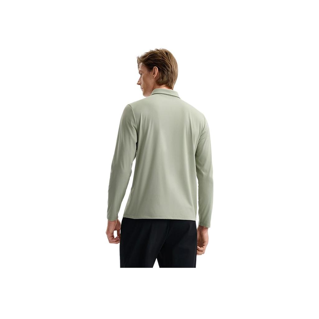 Fila White Fashion Classic Simple Casual Versatile Comfortable Long Sleeve Polo Shirt Men Tops F11M543218FKK