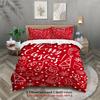 Merry Christmas Bedding Set Soft Polyester Duvet Cover Set Quilt Cover With Pillowcase For Bedroom Decor Birthday Gift For Girls