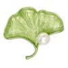Brooch Versatile Botanical Leaf Design Brooch with Glossy Fade-Resistant Finish Sweaters Scarves Handbags Hats Safety Pin