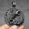 Viking Wolf Runes Ferocious Men Necklaces Stainless Steel Pendant Chain Women Punk Fashion Jewelry Accessories Gifts