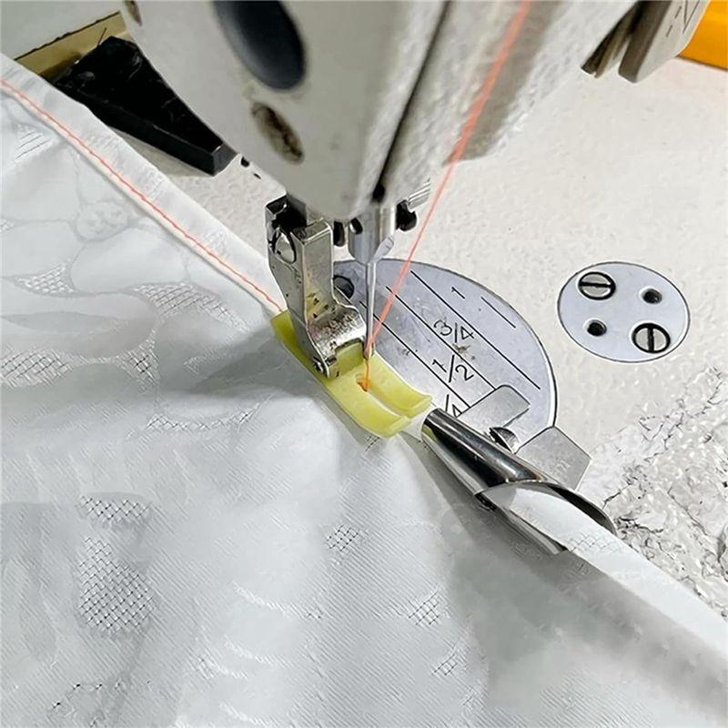 Aug. 6 Pieces Universal Sewing Rolled Hemmer Foot Set Sewing Machine Presser Foot Hemmer Foot 4-9Mm Wide Rolled Hem Pressure Foo