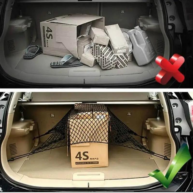 Truck Boot Fixing Net Adjustable Car Trunk Storage Net Pocket Heavy Load Non-slip Fixing Extended Protective Cover Comes