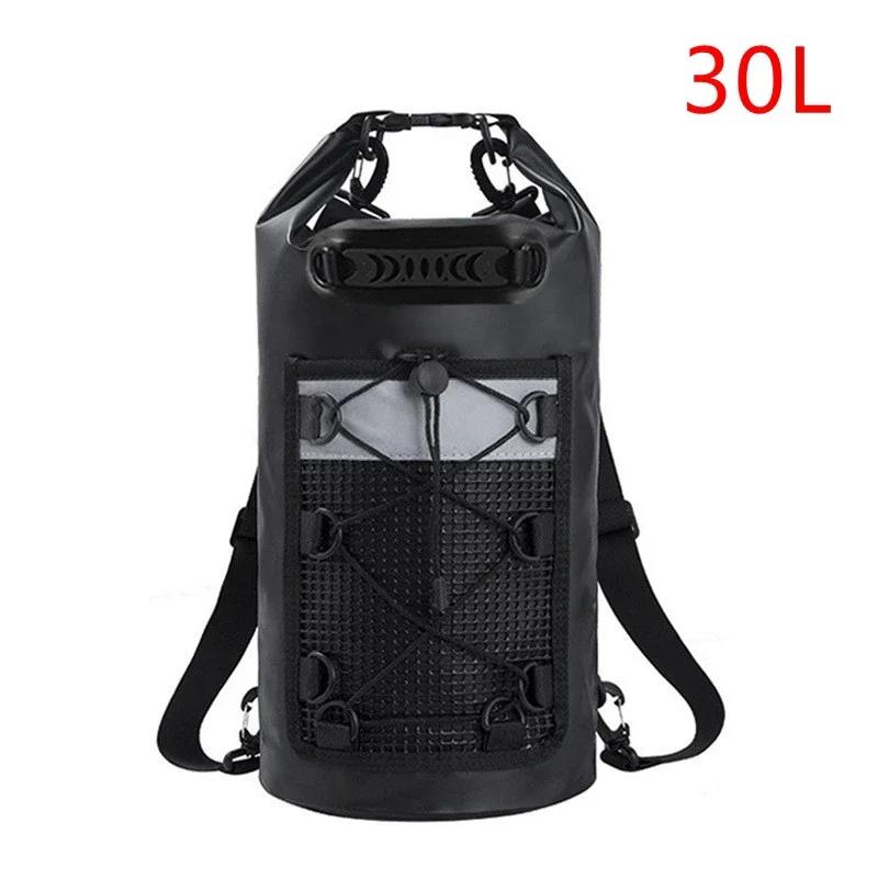 Bolsa Seca de PVC para Natación Paquete 20/30L Bolsas de Hombro Impermeables para Deportes al Aire Libre para Senderismo Rafting Surf Kayak Navegación Mochila