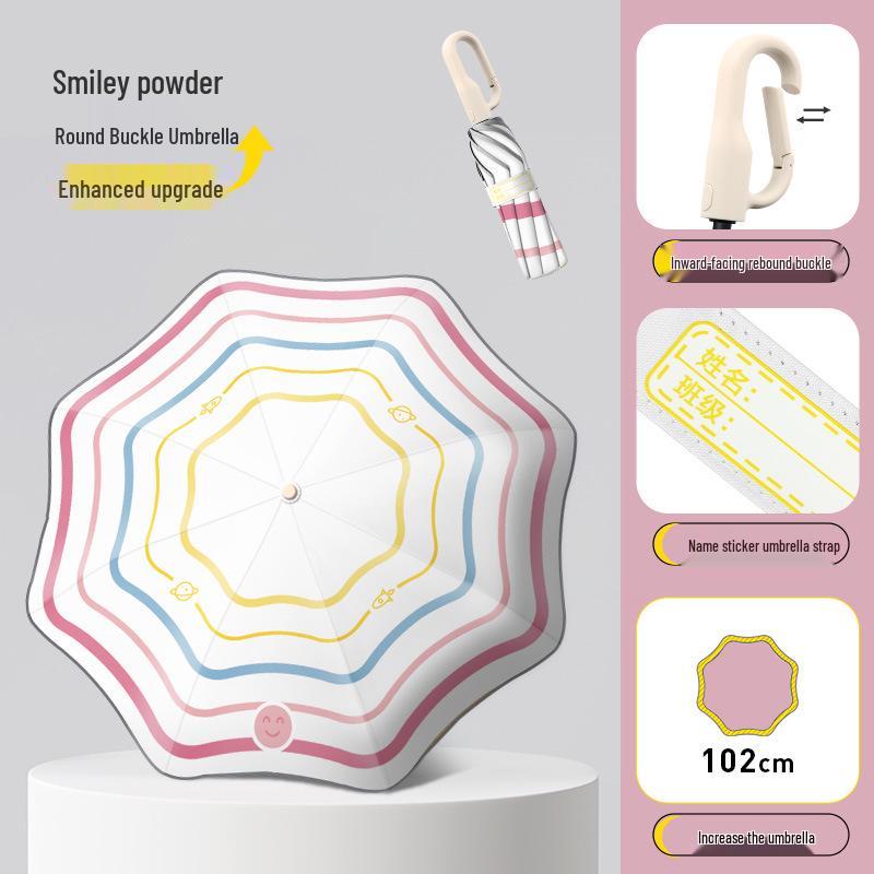 Children's Safe Automatic Umbrella - Anti-Stab, Rounded Corners for School Boys & Girls