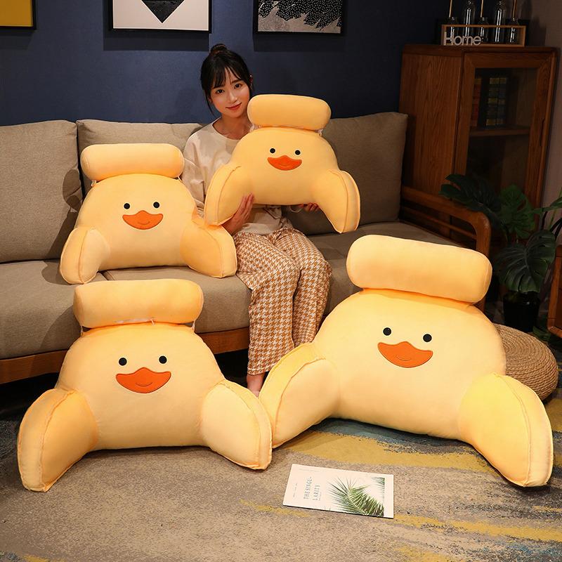 Cartoon Duck Waist Rest Girl Bedside Pillow Cushion Office Seat Waist Cushion Rag Doll Birthday Gift