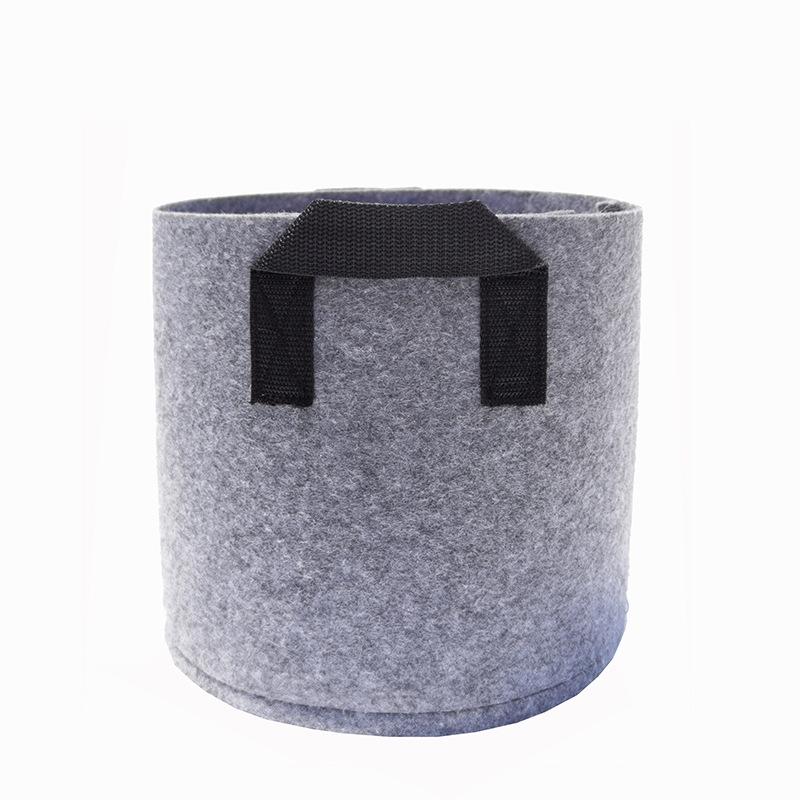 Gray Non-Woven Felt Planting Bag - Cross-Border Gallon Pot