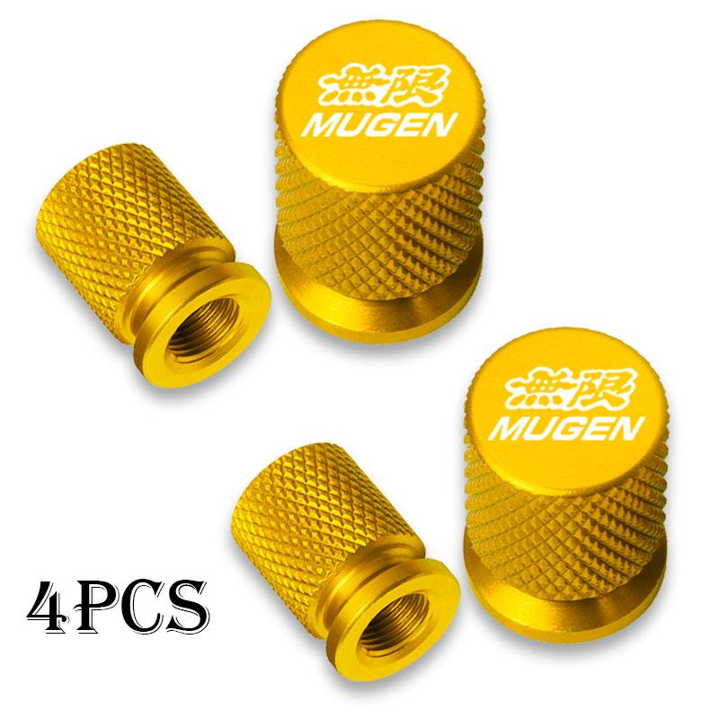 For Honda Mugen Power Civic 5D Accord 8 CRV Hrv Fit Jazz Car Wheel Tire Valve Caps Tyre Stem Covers Airdust Waterproof